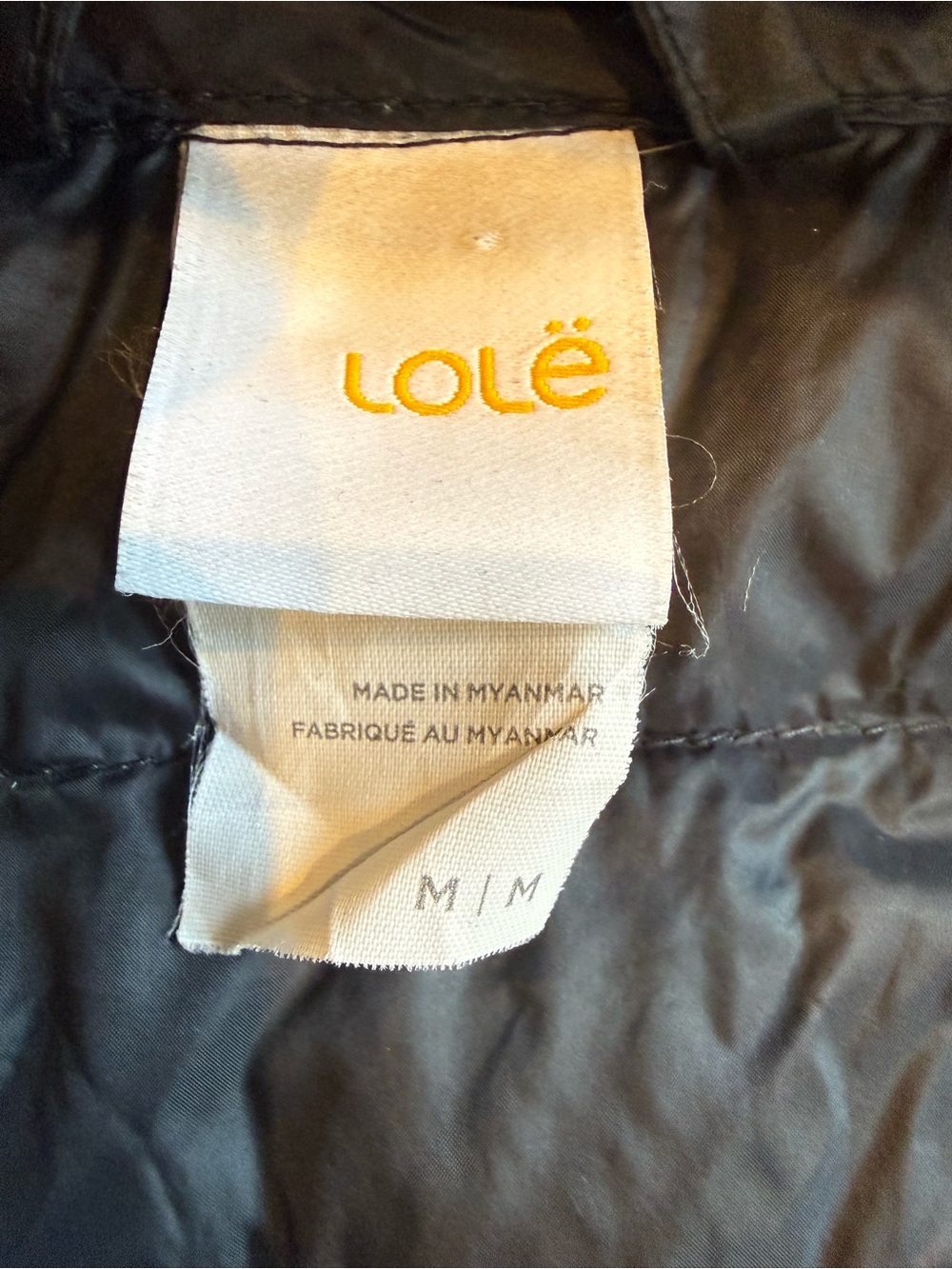 Lole Black Hooded Quilted Down Puffer Vest Medium - Picture 3 of 8